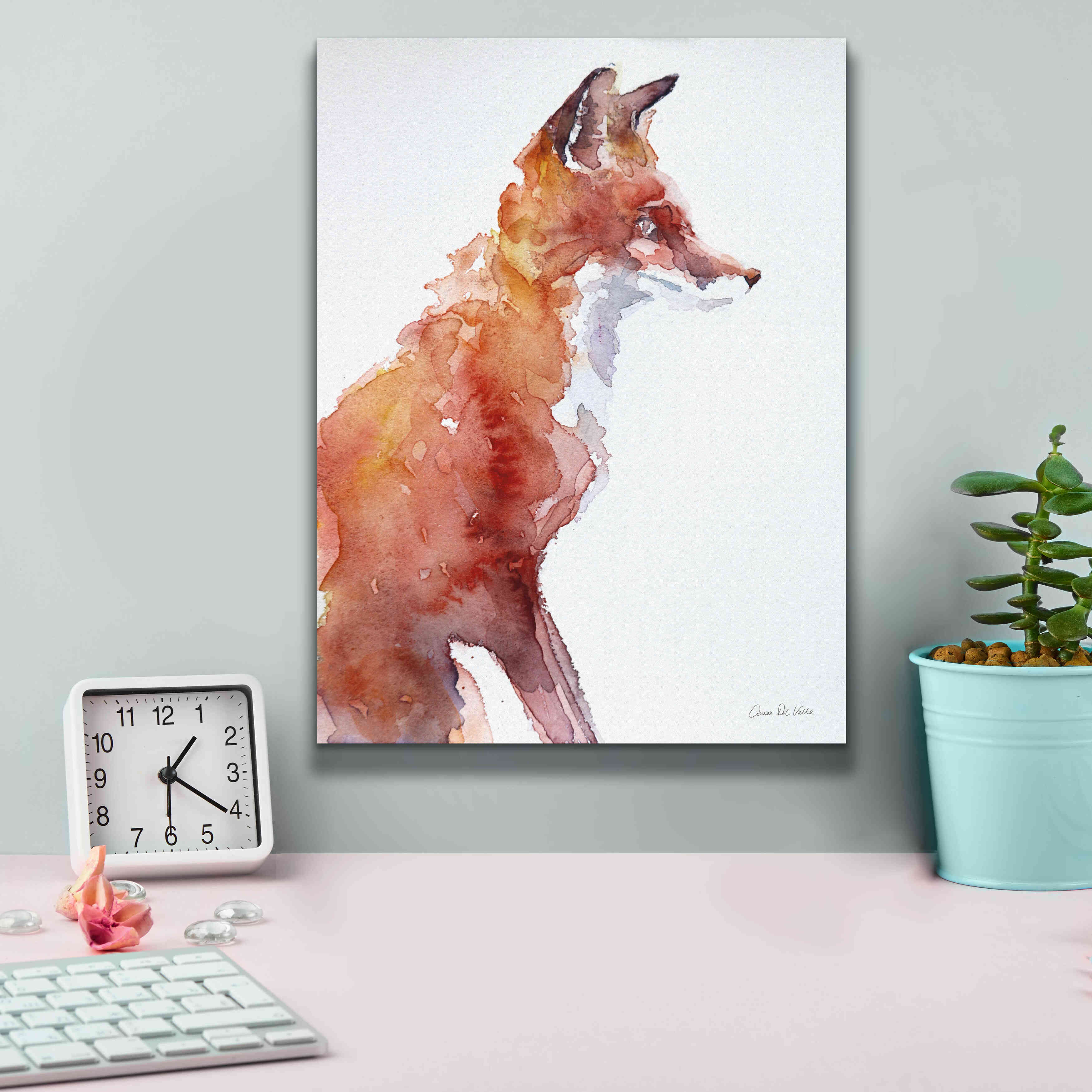 'Sly As A Fox' by Alan Majchrowicz, Giclee Canvas Wall Art,12x16