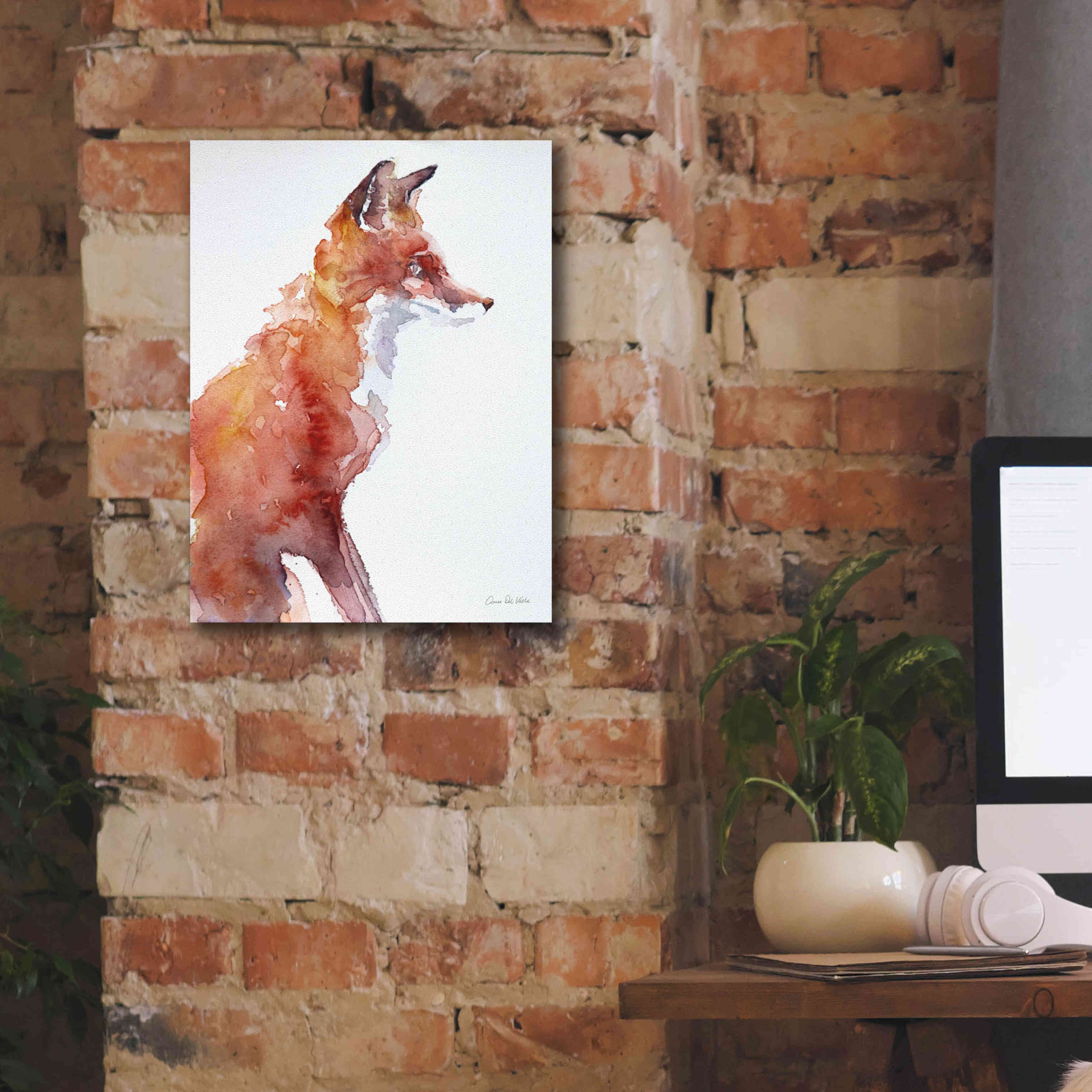 'Sly As A Fox' by Alan Majchrowicz, Giclee Canvas Wall Art,12x16