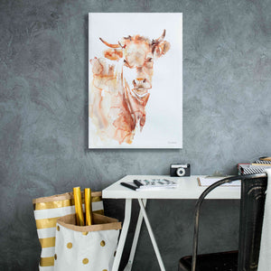 'Village Cow' by Alan Majchrowicz, Giclee Canvas Wall Art,18x26
