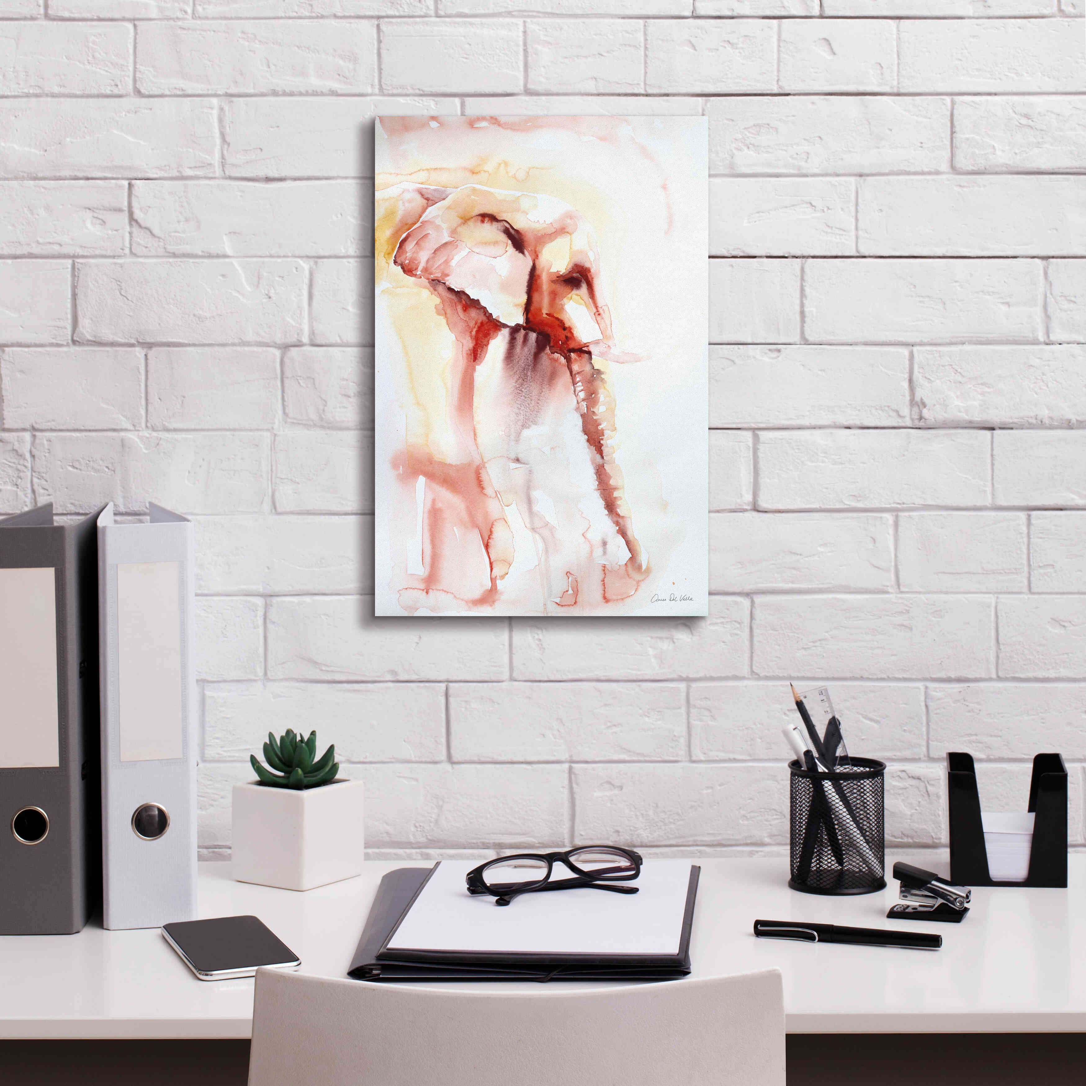 'African Elephant' by Alan Majchrowicz, Giclee Canvas Wall Art,12x18