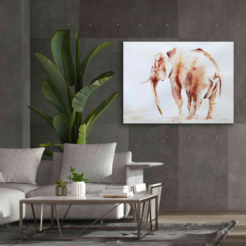 Image of 'Lone Elephant' by Alan Majchrowicz, Giclee Canvas Wall Art,54x40