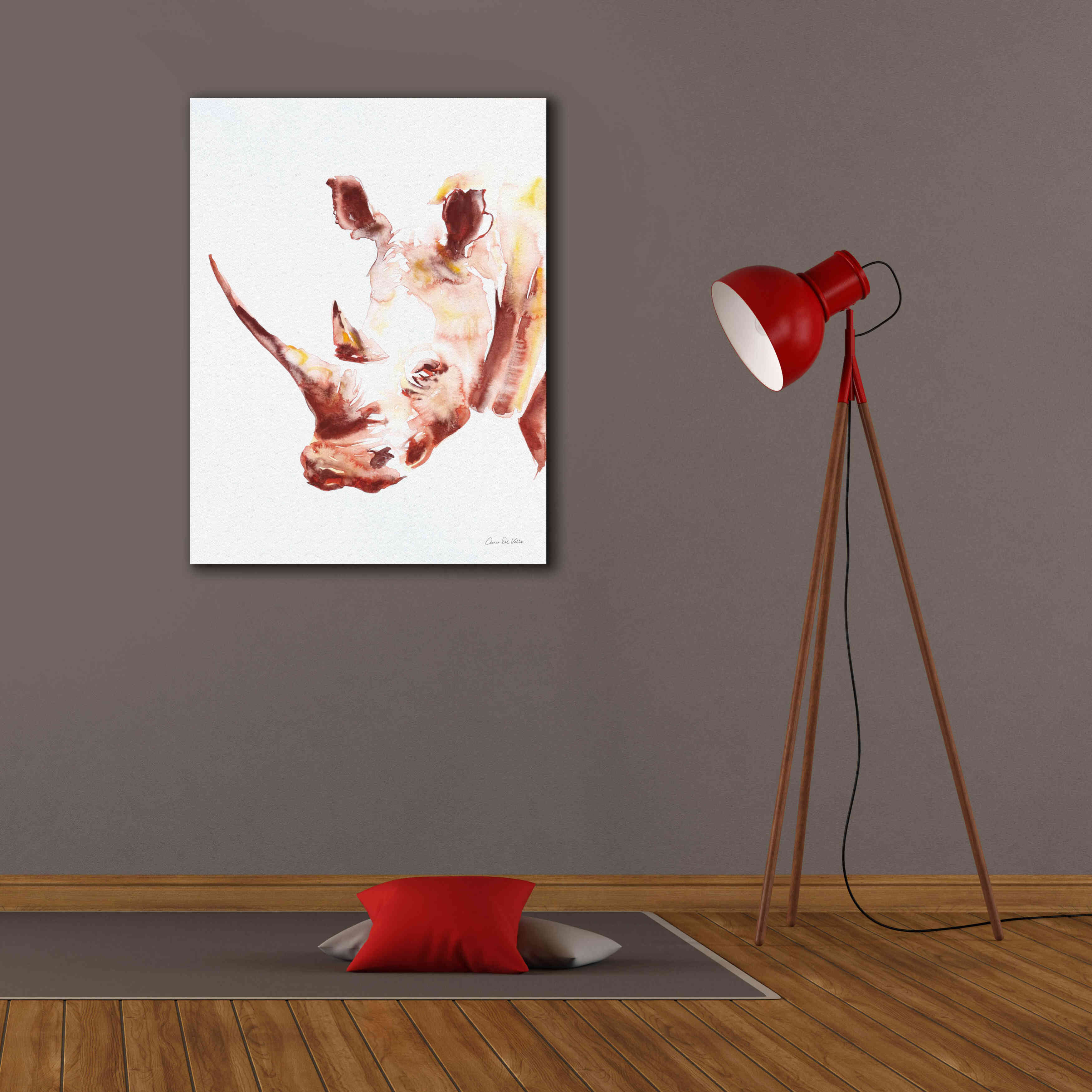 'Rhino' by Alan Majchrowicz, Giclee Canvas Wall Art,26x34