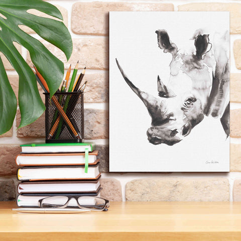 Image of 'Rhino Gray' by Alan Majchrowicz, Giclee Canvas Wall Art,12x16