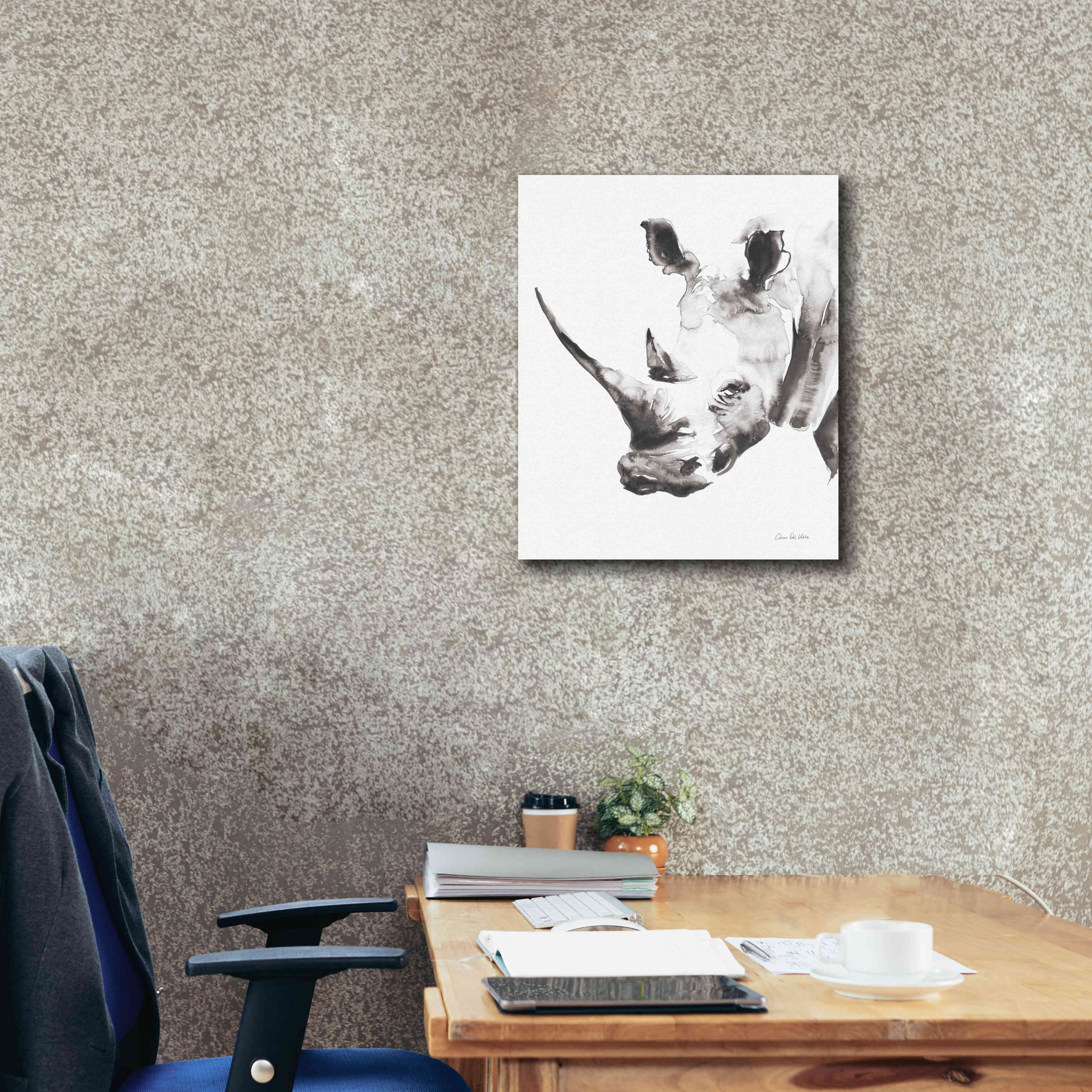 'Rhino Gray' by Alan Majchrowicz, Giclee Canvas Wall Art,20x24