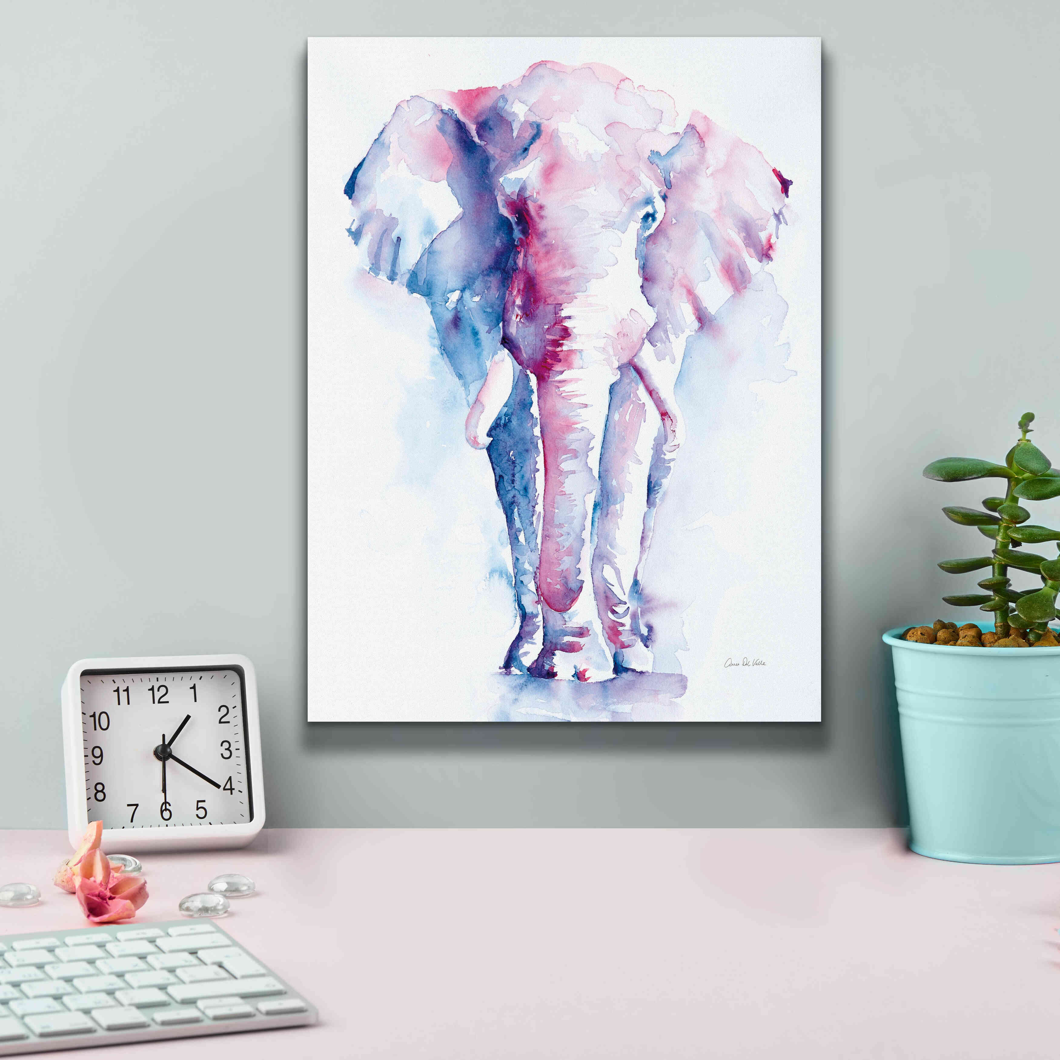 'An Elephant Never Forgets V2' by Alan Majchrowicz, Giclee Canvas Wall Art,12x16