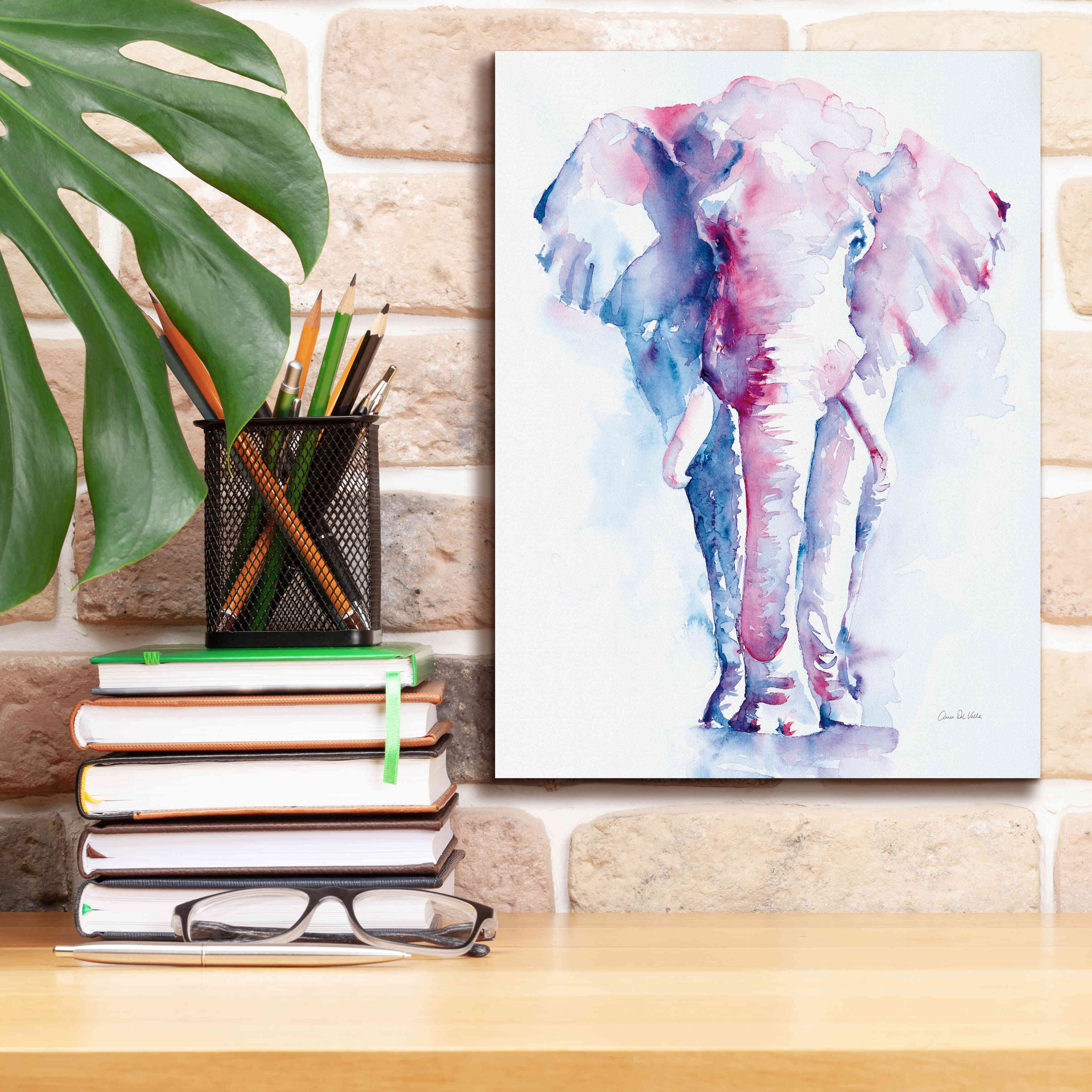 'An Elephant Never Forgets V2' by Alan Majchrowicz, Giclee Canvas Wall Art,12x16