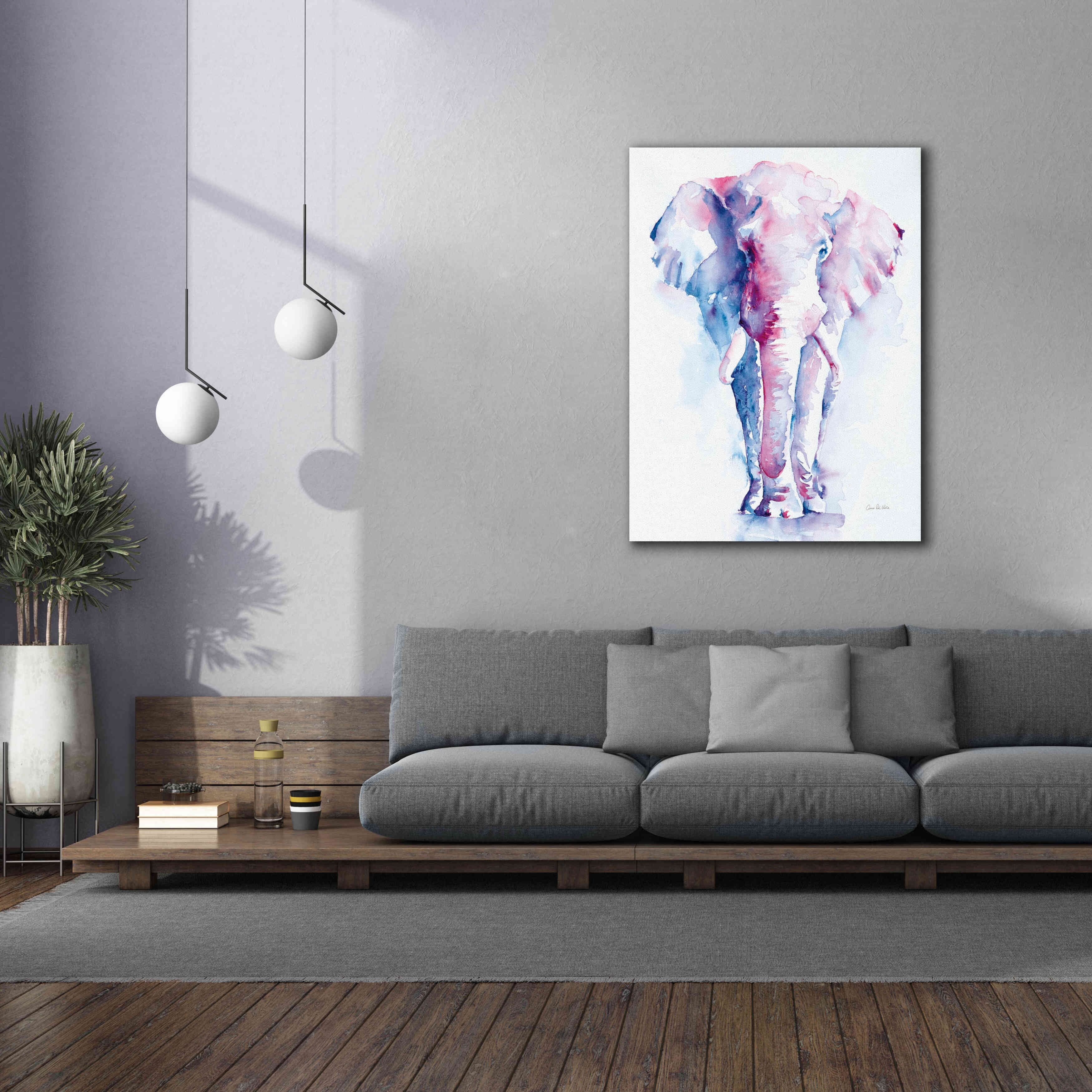 'An Elephant Never Forgets V2' by Alan Majchrowicz, Giclee Canvas Wall Art,40x54