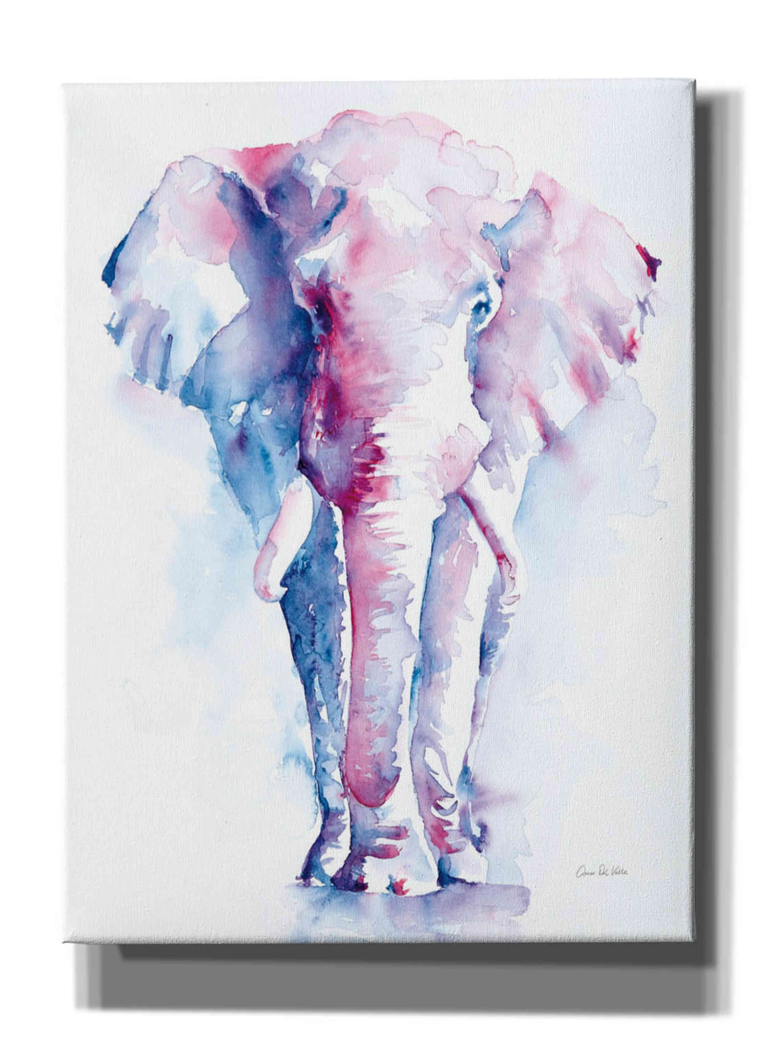 'An Elephant Never Forgets V2' by Alan Majchrowicz, Giclee Canvas Wall Art