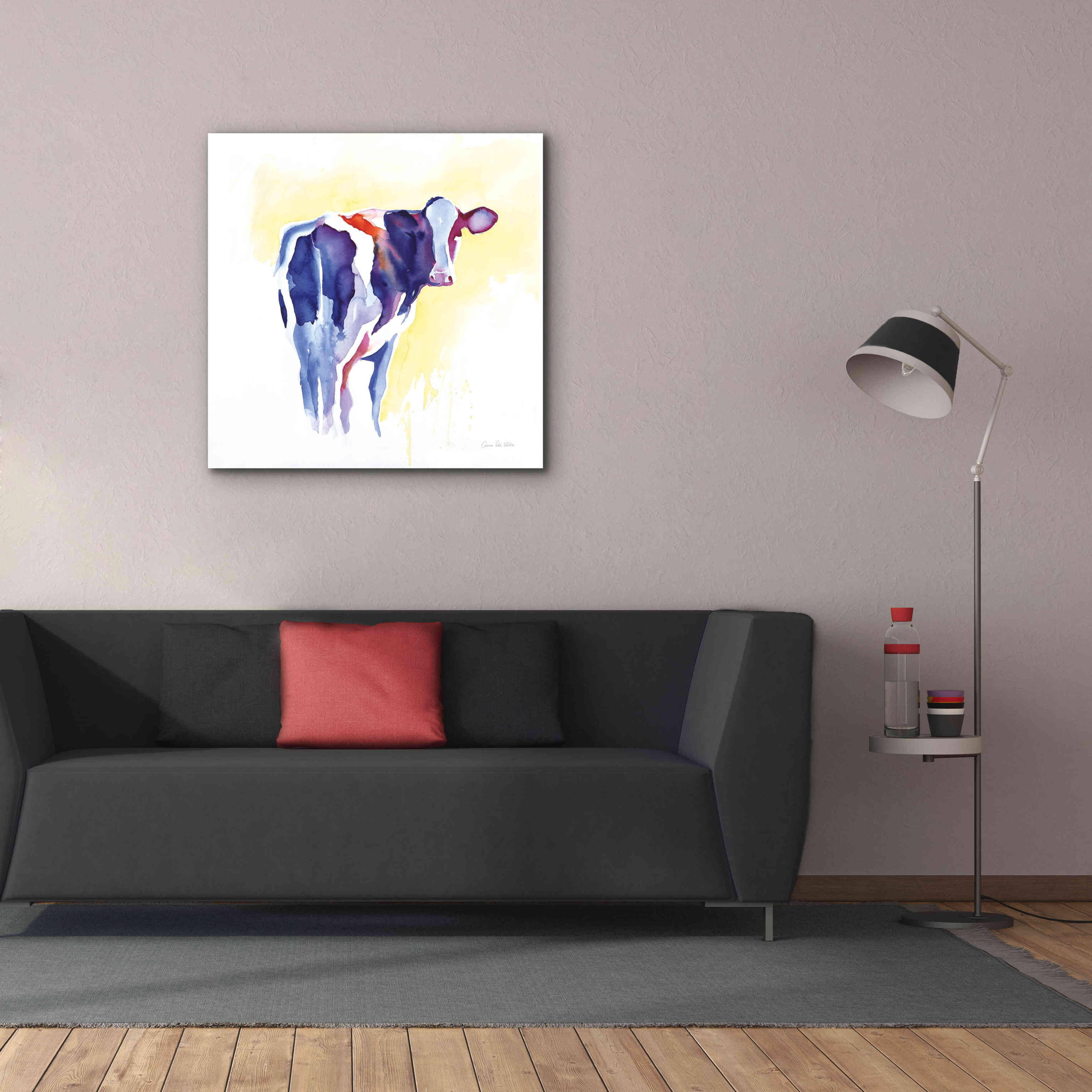 'Holstein I' by Alan Majchrowicz, Giclee Canvas Wall Art,37x37