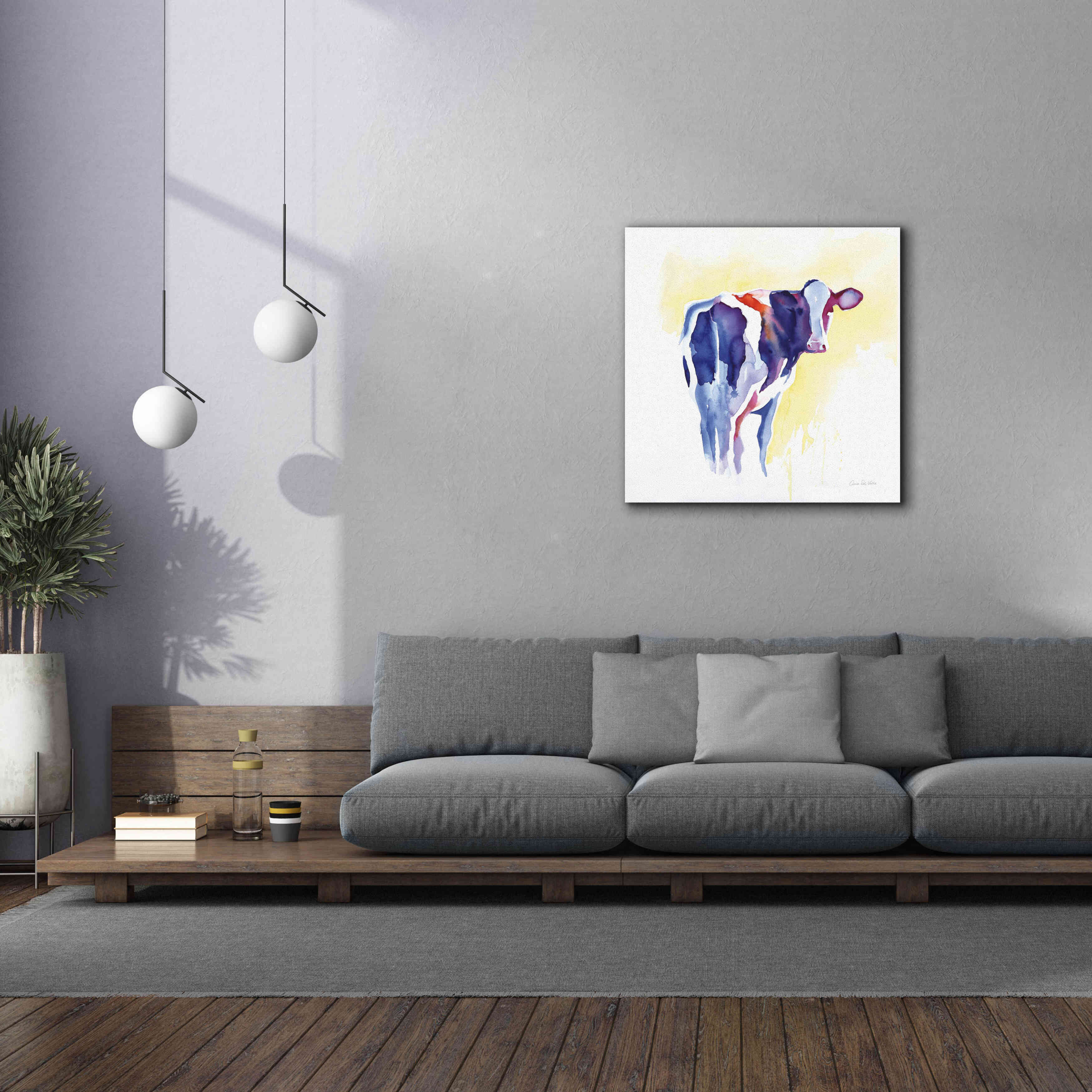 'Holstein I' by Alan Majchrowicz, Giclee Canvas Wall Art,37x37
