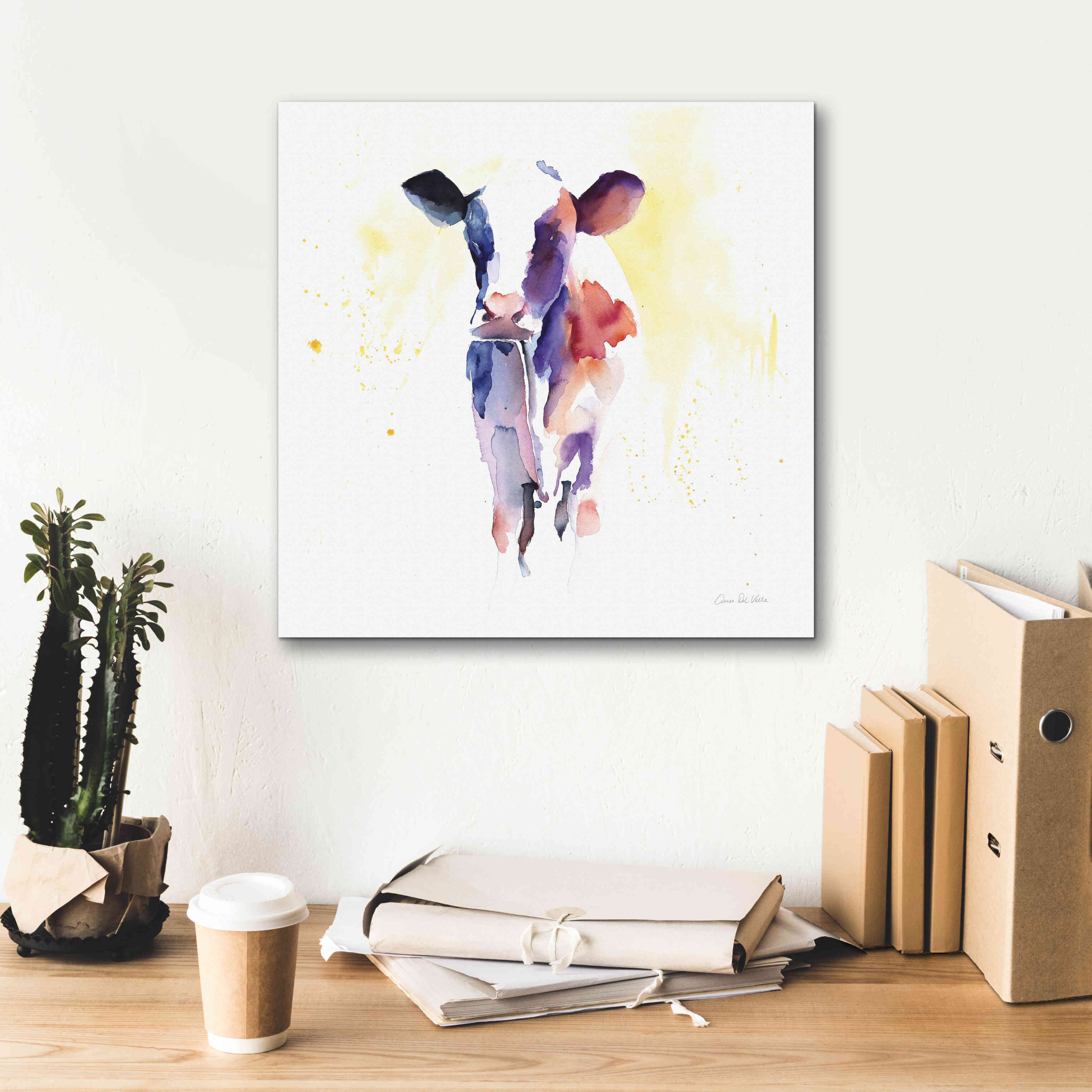 'Holstein II' by Alan Majchrowicz, Giclee Canvas Wall Art,18x18