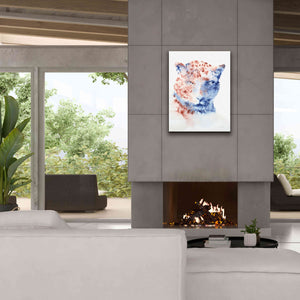'Copper And Blue Cheetah' by Alan Majchrowicz, Giclee Canvas Wall Art,26x34
