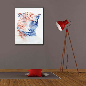 'Copper And Blue Cheetah' by Alan Majchrowicz, Giclee Canvas Wall Art,26x34