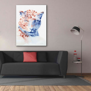 'Copper And Blue Cheetah' by Alan Majchrowicz, Giclee Canvas Wall Art,40x54