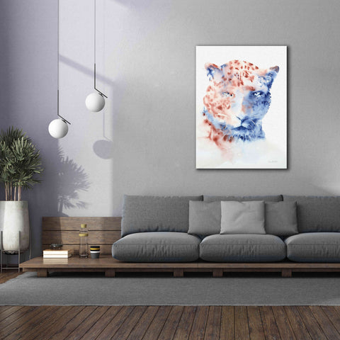 Image of 'Copper And Blue Cheetah' by Alan Majchrowicz, Giclee Canvas Wall Art,40x54