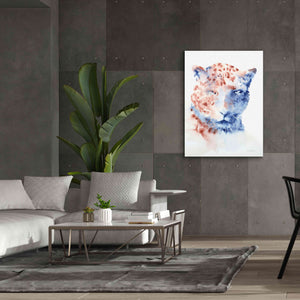 'Copper And Blue Cheetah' by Alan Majchrowicz, Giclee Canvas Wall Art,40x54