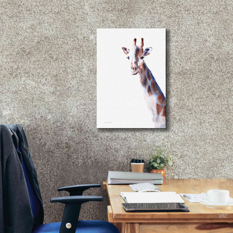 Image of 'Copper And Blue Giraffe' by Alan Majchrowicz, Giclee Canvas Wall Art,18x26