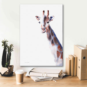 'Copper And Blue Giraffe' by Alan Majchrowicz, Giclee Canvas Wall Art,18x26