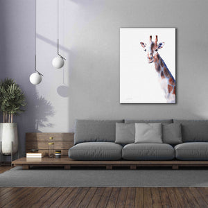 'Copper And Blue Giraffe' by Alan Majchrowicz, Giclee Canvas Wall Art,40x54