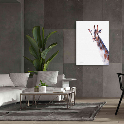 Image of 'Copper And Blue Giraffe' by Alan Majchrowicz, Giclee Canvas Wall Art,40x54