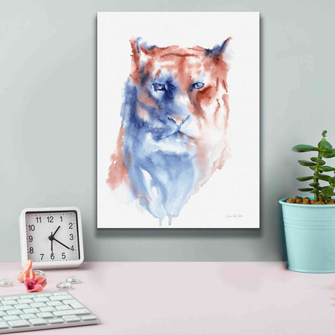 Image of 'Copper And Blue Lioness' by Alan Majchrowicz, Giclee Canvas Wall Art,12x16
