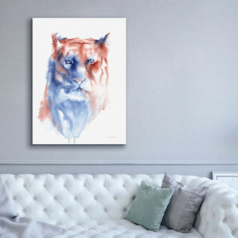Image of 'Copper And Blue Lioness' by Alan Majchrowicz, Giclee Canvas Wall Art,40x54