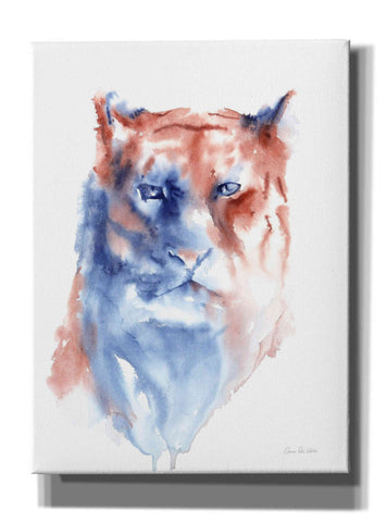 Image of 'Copper And Blue Lioness' by Alan Majchrowicz, Giclee Canvas Wall Art