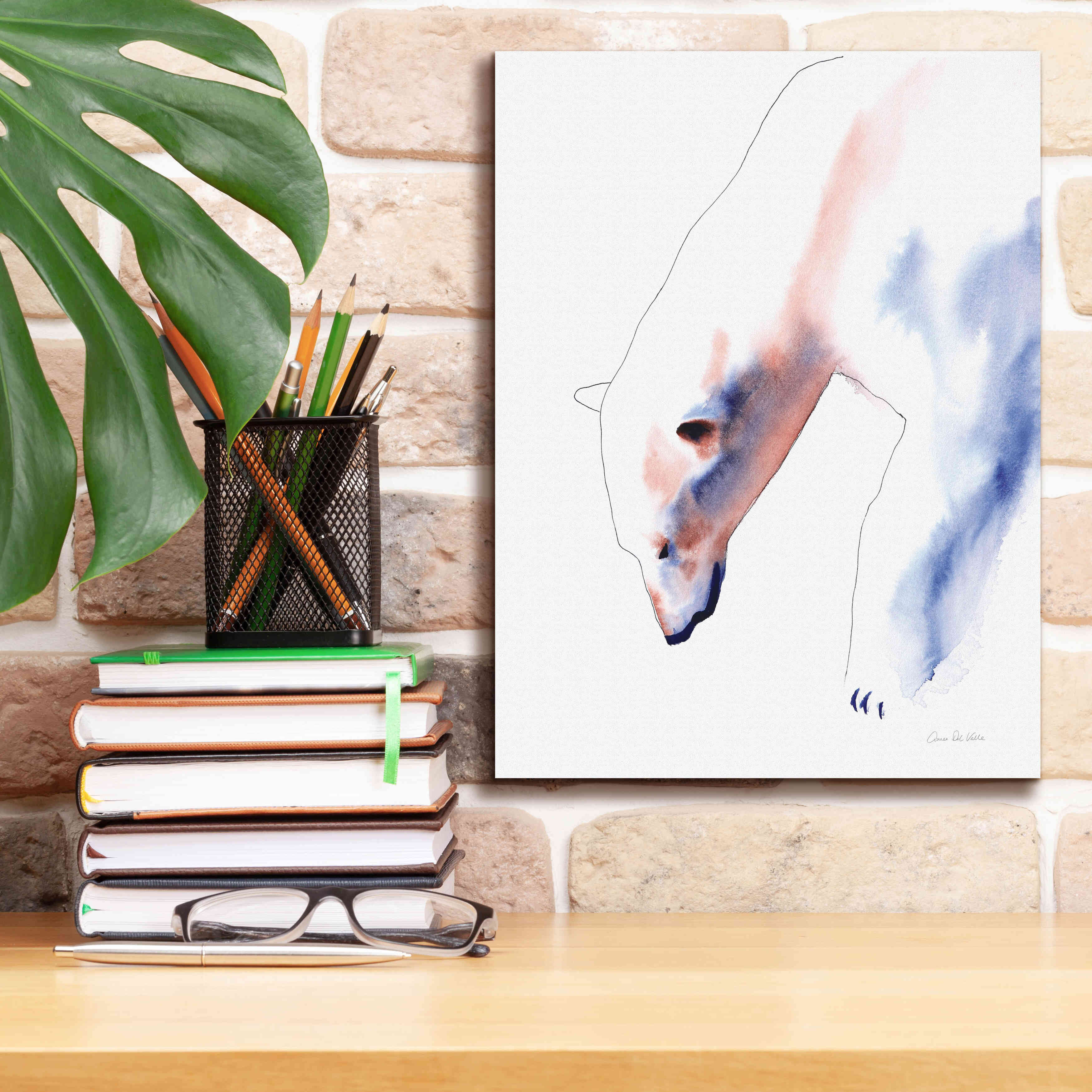 'Copper And Blue Polar Bear' by Alan Majchrowicz, Giclee Canvas Wall Art,12x16
