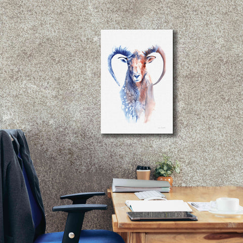 Image of 'Copper And Blue Ram' by Alan Majchrowicz, Giclee Canvas Wall Art,18x26
