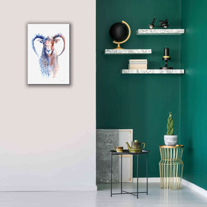 'Copper And Blue Ram' by Alan Majchrowicz, Giclee Canvas Wall Art,18x26