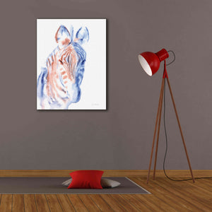 'Copper And Blue Zebra' by Alan Majchrowicz, Giclee Canvas Wall Art,26x34