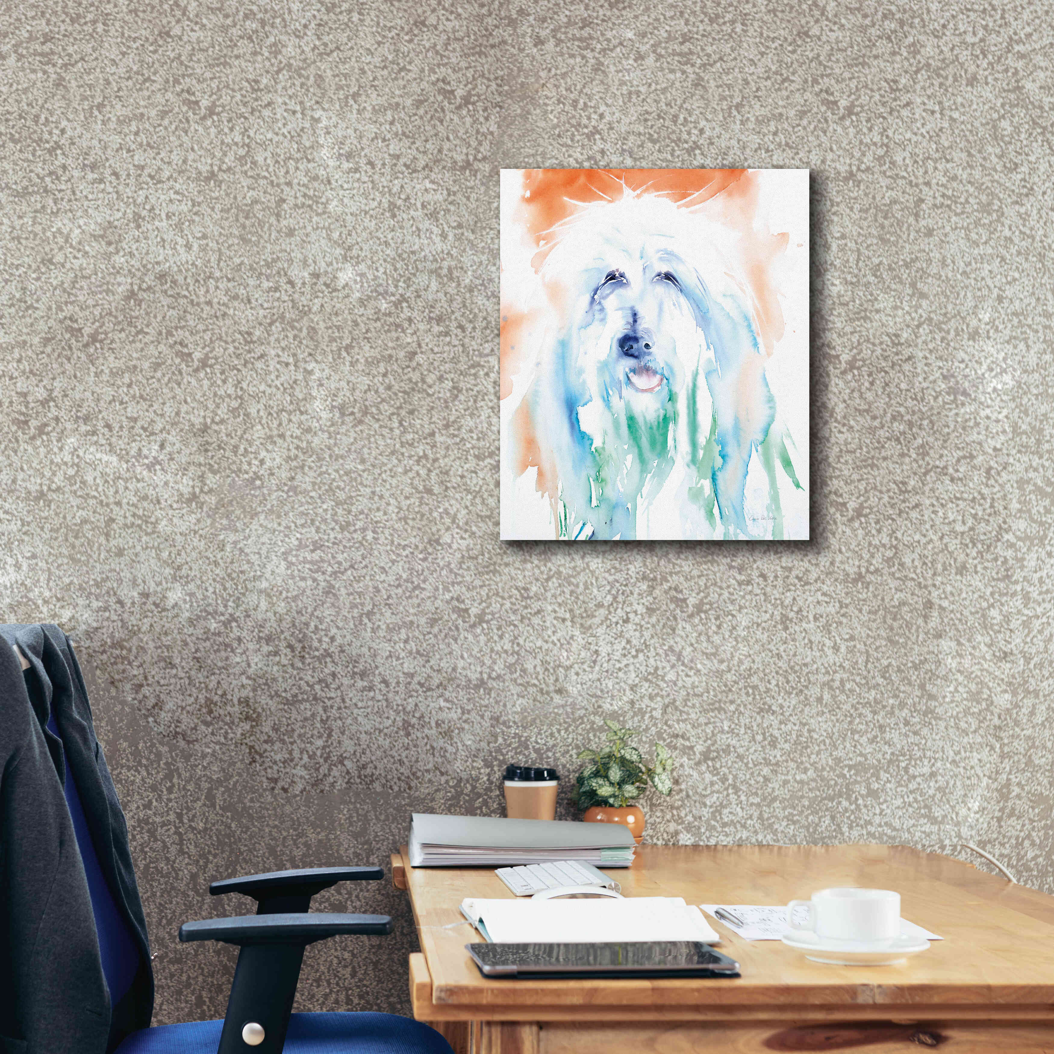 'Sheep Dog' by Alan Majchrowicz, Giclee Canvas Wall Art,20x24