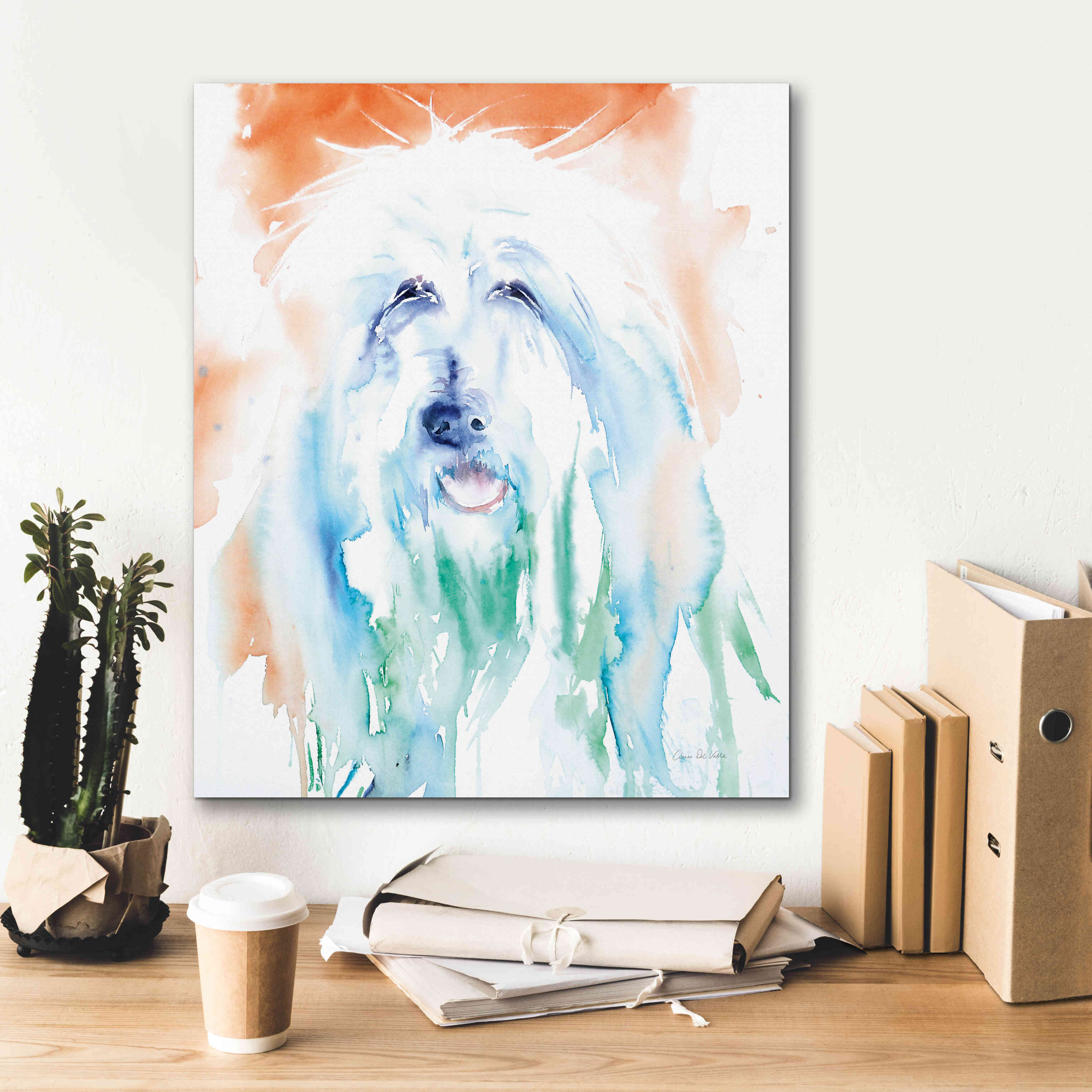 'Sheep Dog' by Alan Majchrowicz, Giclee Canvas Wall Art,20x24