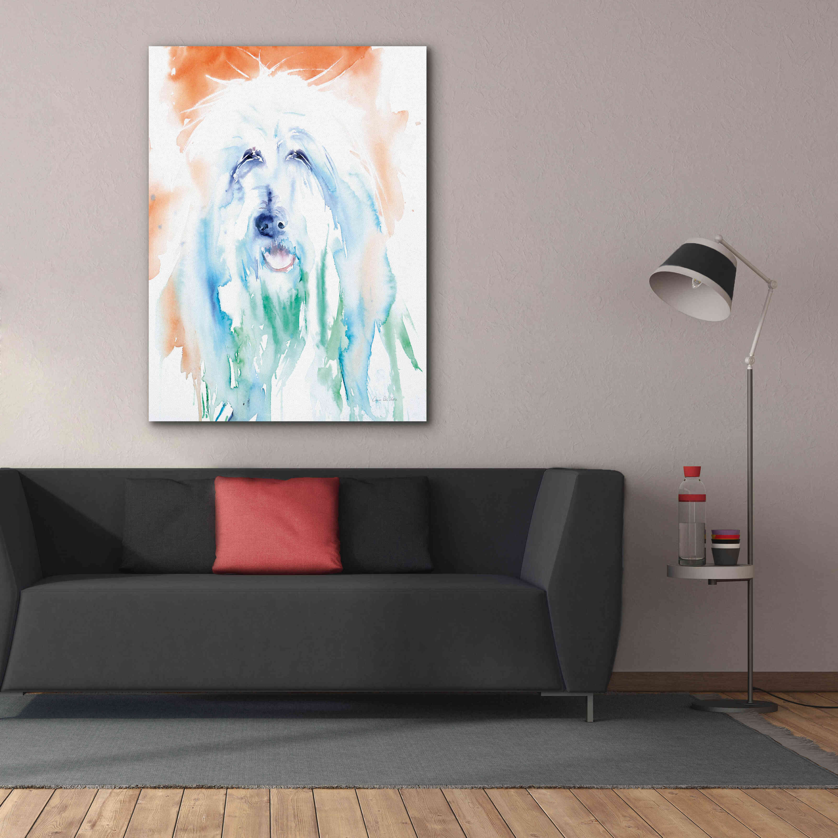 'Sheep Dog' by Alan Majchrowicz, Giclee Canvas Wall Art,40x54
