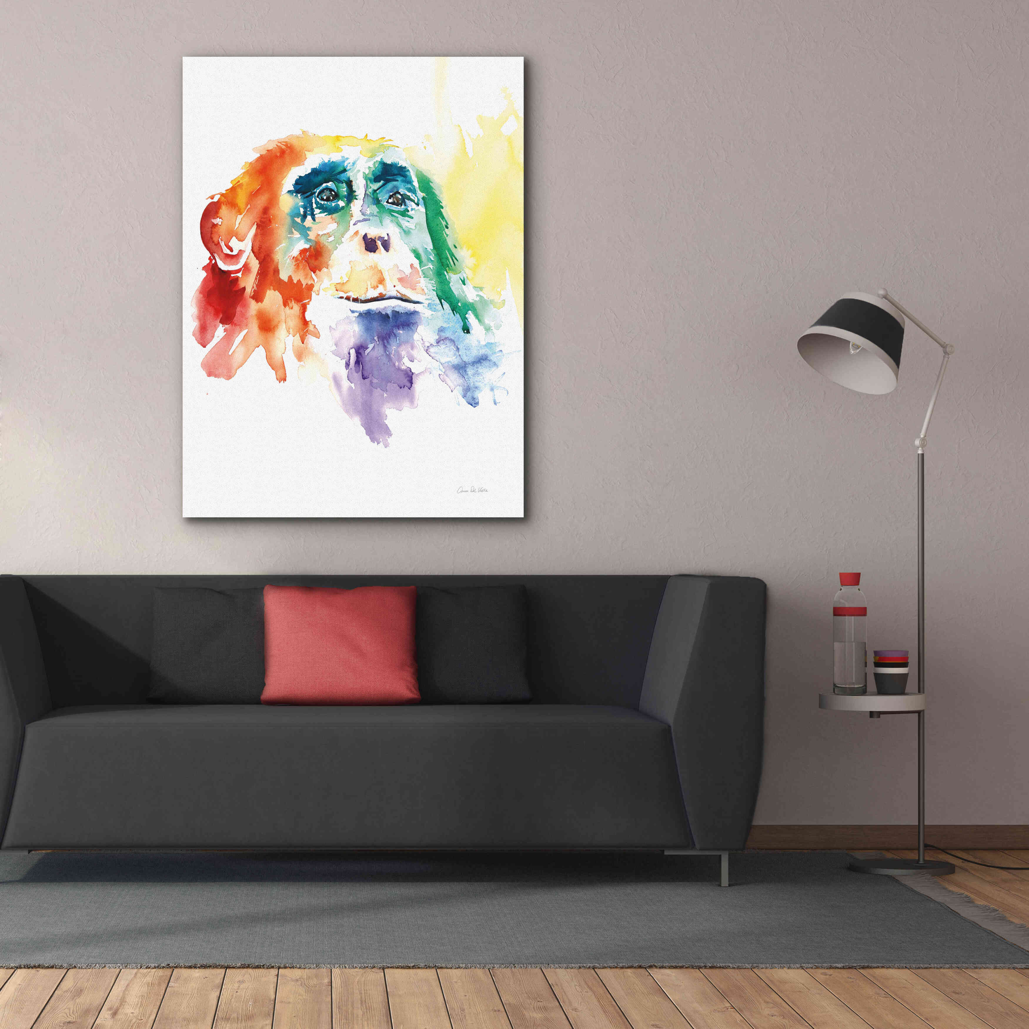 'Chimpanzee I' by Alan Majchrowicz, Giclee Canvas Wall Art,40x54