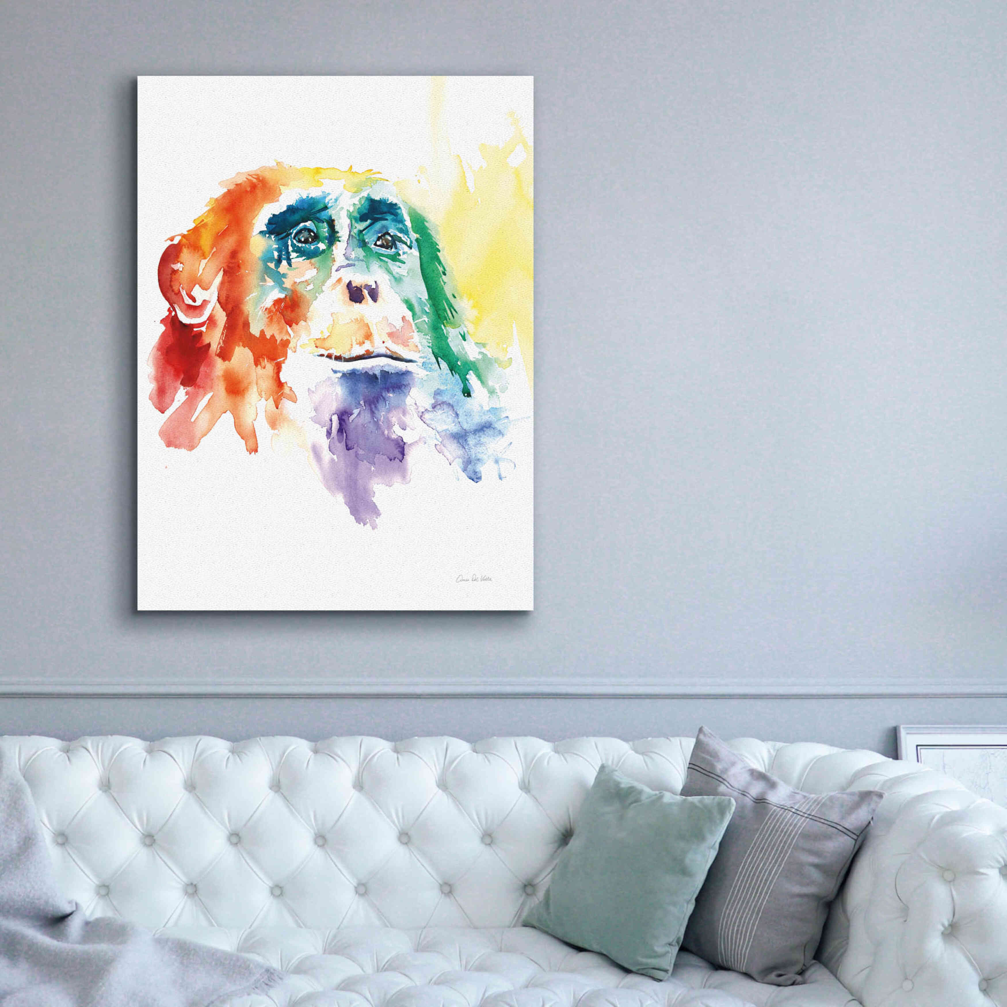 'Chimpanzee I' by Alan Majchrowicz, Giclee Canvas Wall Art,40x54