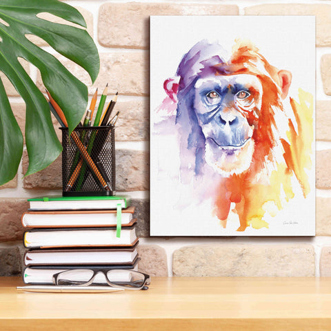 Image of 'Chimpanzee II' by Alan Majchrowicz, Giclee Canvas Wall Art,12x16