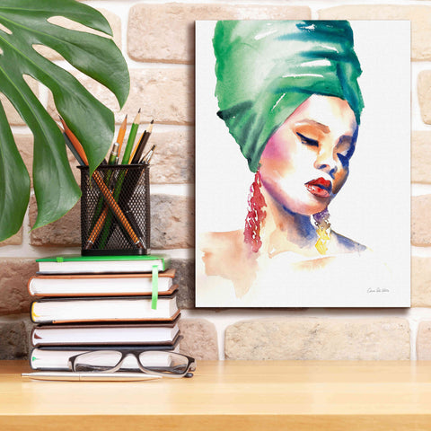 Image of 'Woman In Green' by Alan Majchrowicz, Giclee Canvas Wall Art,12x16