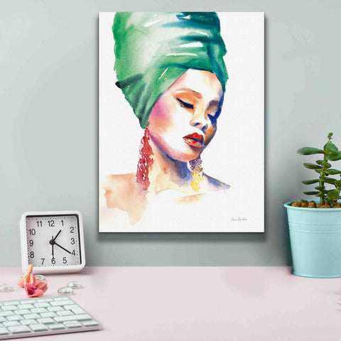 Image of 'Woman In Green' by Alan Majchrowicz, Giclee Canvas Wall Art,12x16
