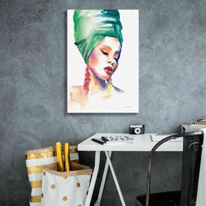 'Woman In Green' by Alan Majchrowicz, Giclee Canvas Wall Art,18x26