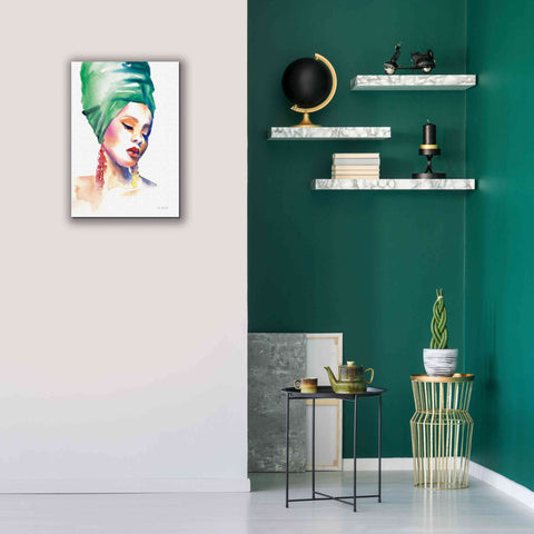 Image of 'Woman In Green' by Alan Majchrowicz, Giclee Canvas Wall Art,18x26