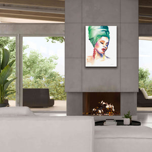 'Woman In Green' by Alan Majchrowicz, Giclee Canvas Wall Art,26x34