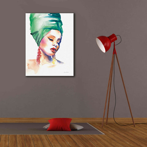 Image of 'Woman In Green' by Alan Majchrowicz, Giclee Canvas Wall Art,26x34