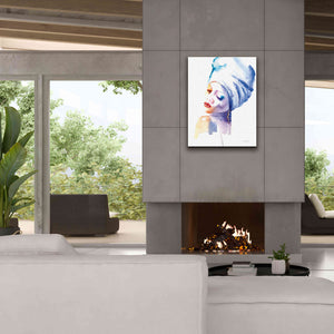 'Woman In Blue' by Alan Majchrowicz, Giclee Canvas Wall Art,26x34