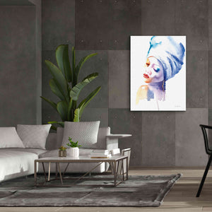 'Woman In Blue' by Alan Majchrowicz, Giclee Canvas Wall Art,40x54