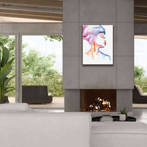 'Woman In Purple' by Alan Majchrowicz, Giclee Canvas Wall Art,26x34
