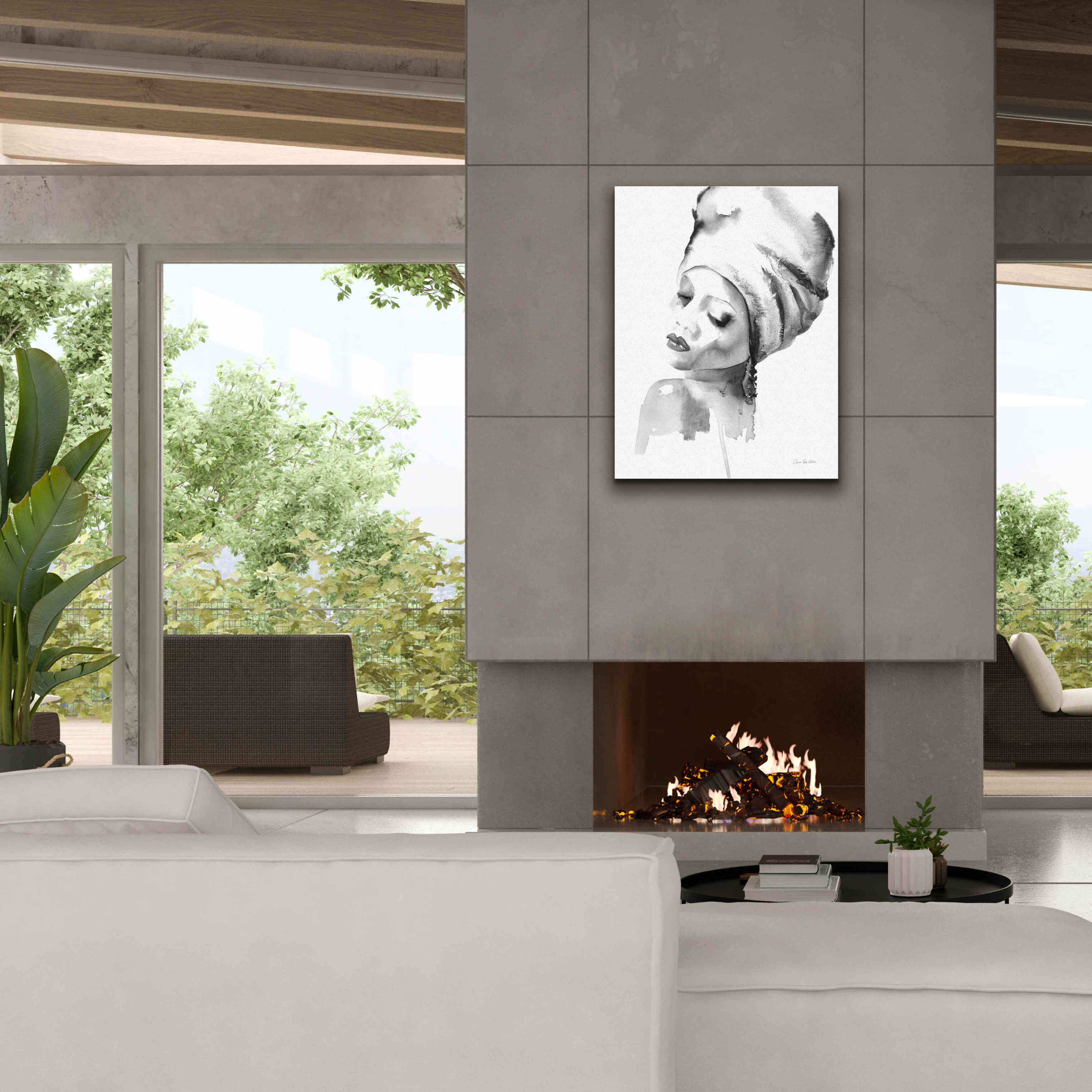 'Woman I BW' by Alan Majchrowicz, Giclee Canvas Wall Art,26x34