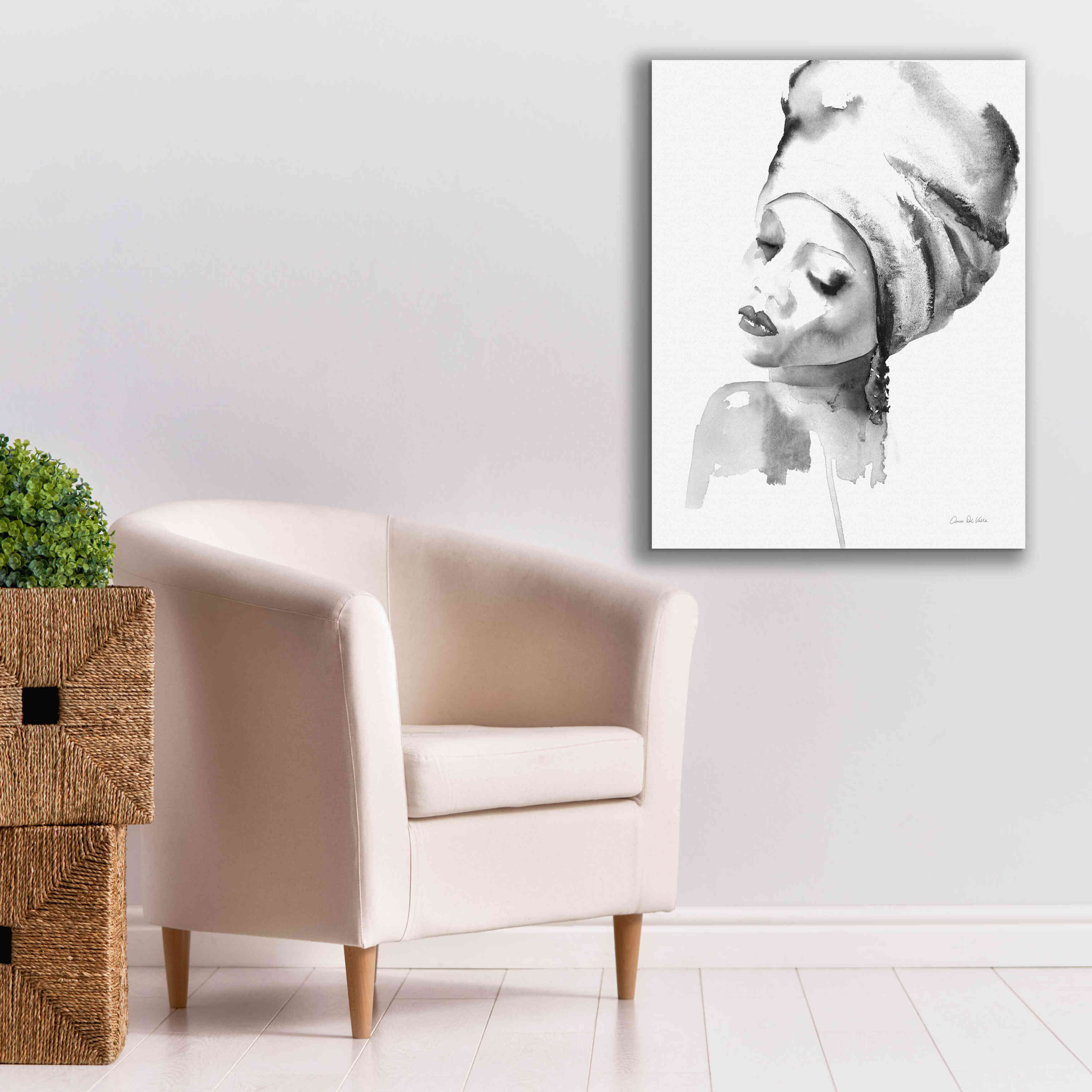 'Woman I BW' by Alan Majchrowicz, Giclee Canvas Wall Art,26x34