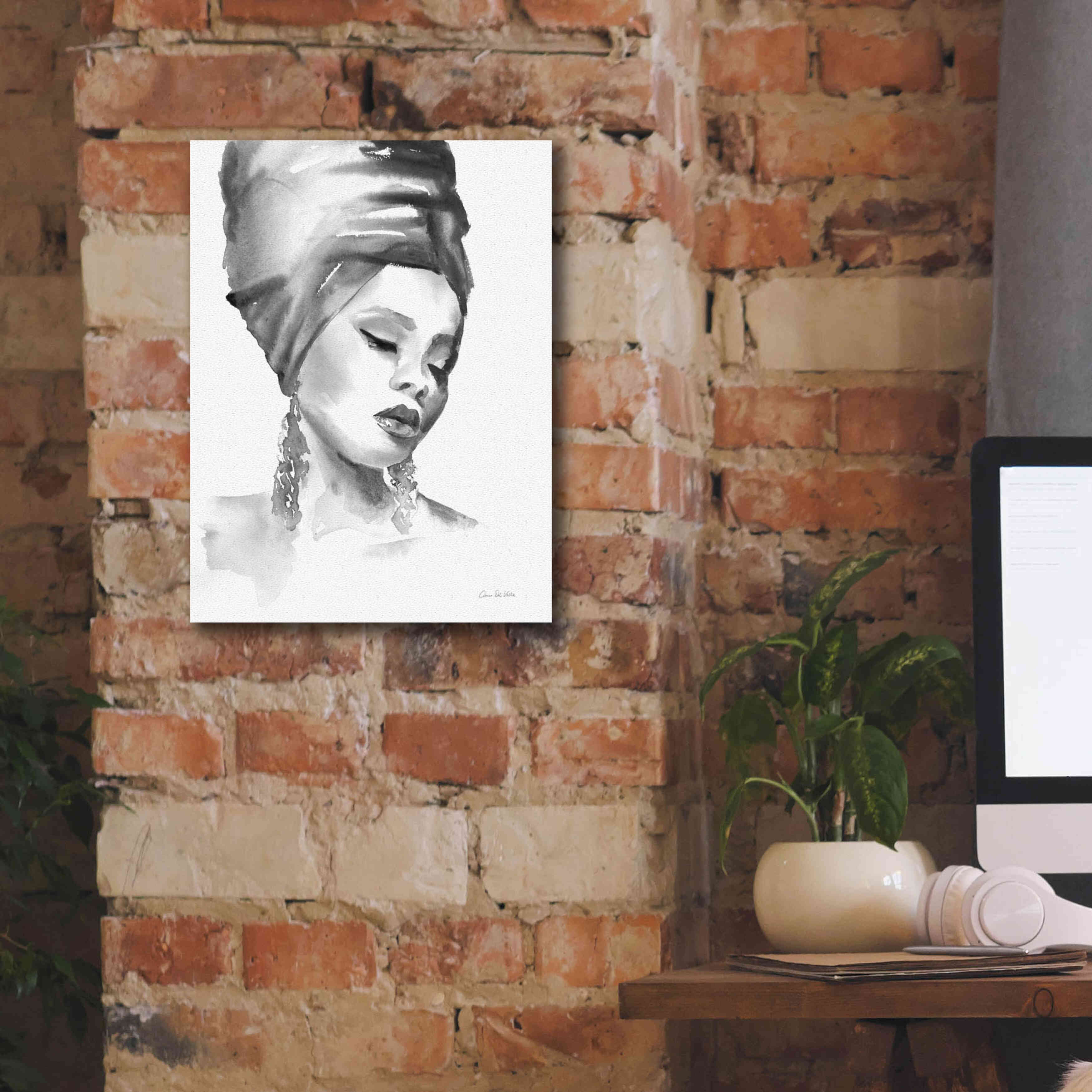 'Woman II BW' by Alan Majchrowicz, Giclee Canvas Wall Art,12x16