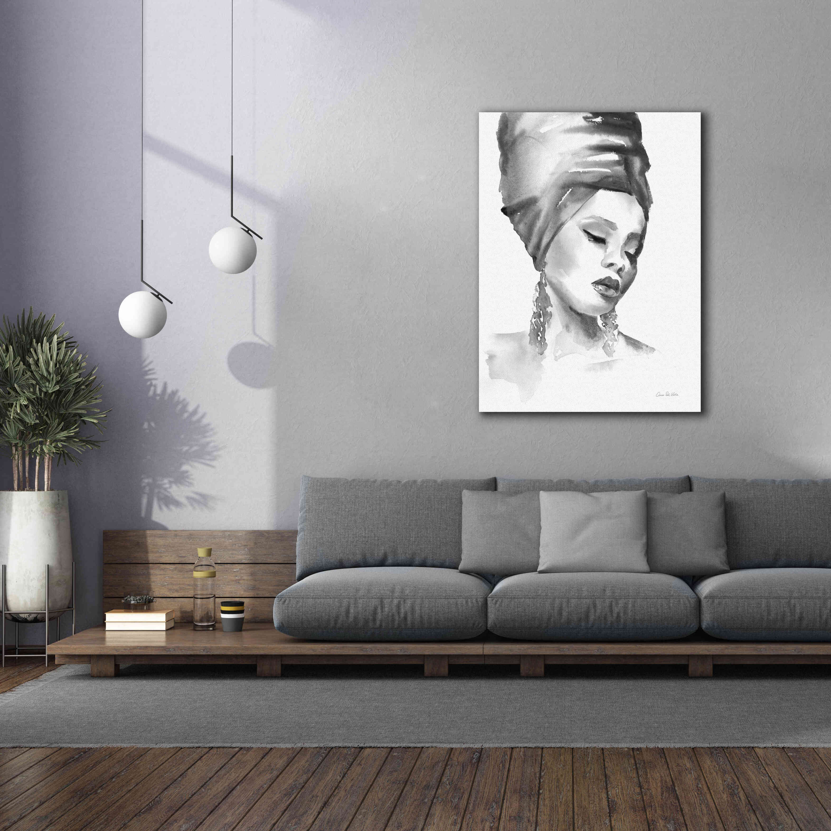 'Woman II BW' by Alan Majchrowicz, Giclee Canvas Wall Art,40x54